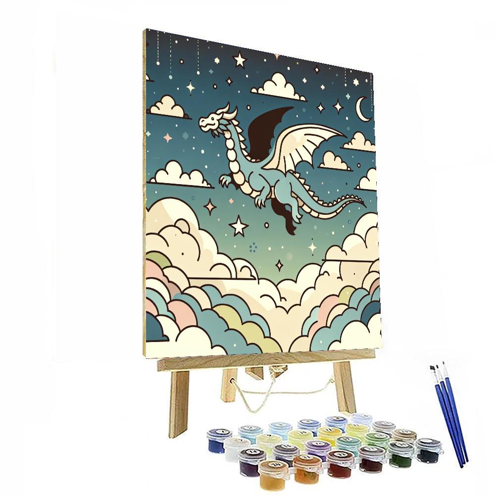 Dragon's Dreamscape Paint By Numbers Art