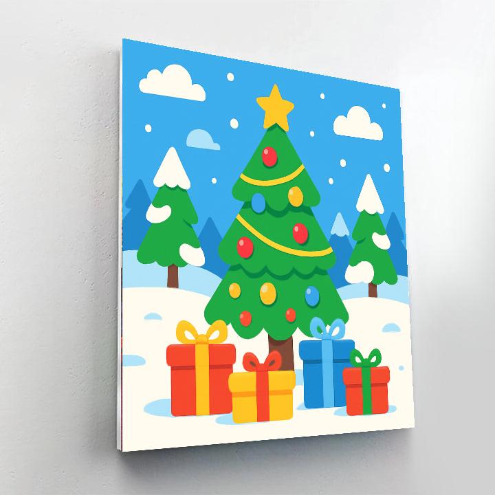 Christmas Tree Wonderland Painting By Numbers Kit