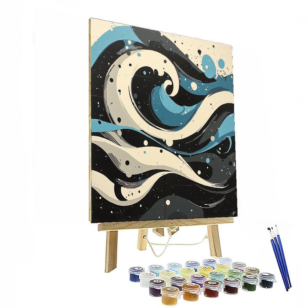 Banksy Inspired Rise Against The Tide  Number Painting