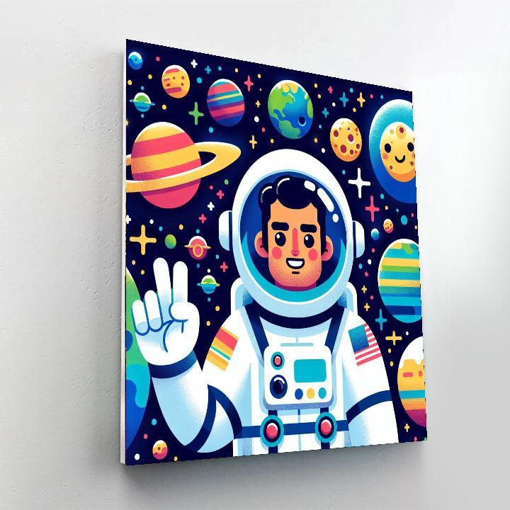 Galactic Astronaut Adventure Paint By Number