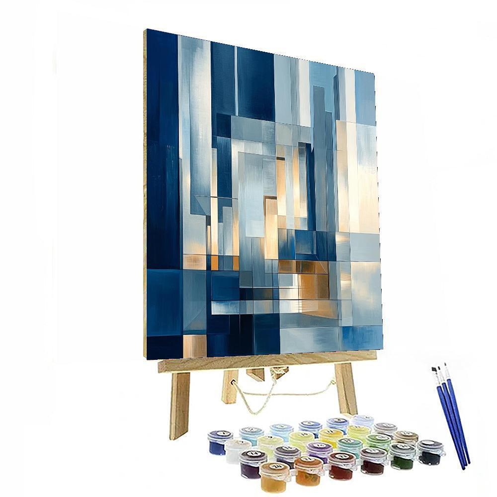 Le Corbusier Inspired Futuristic Technology Hub  Paint By Numbers Kits