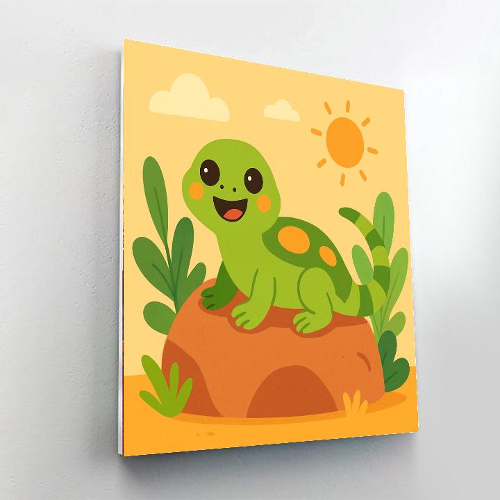 Curious Little Lizard DIY Paint By Numbers