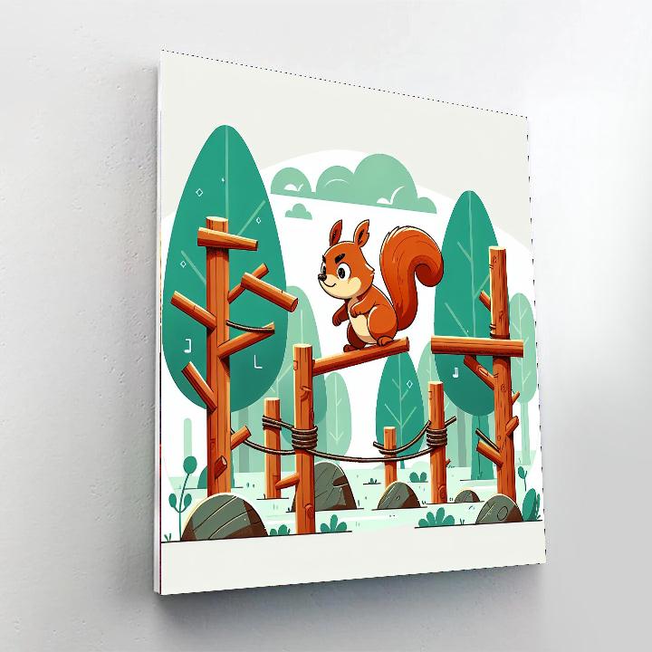 Heroic Squirrel's Challenge Paint By Color