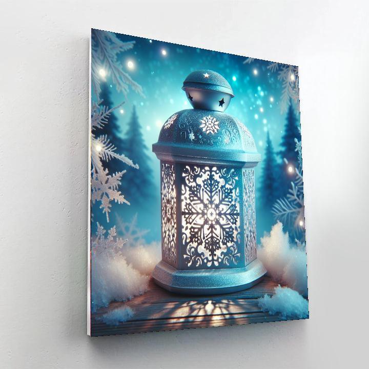 Snowflake Elegance Lantern Paint By Number