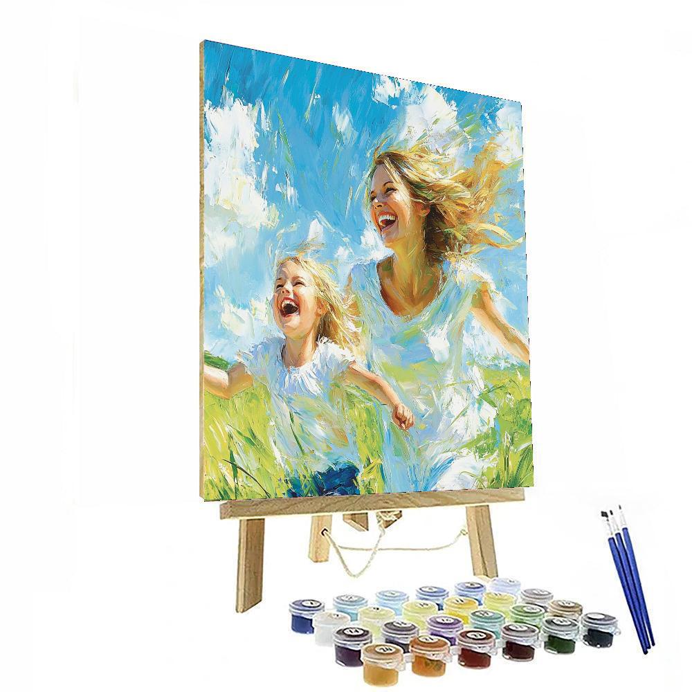 Echoes Of Childhood Laughter DIY Paint By Numbers