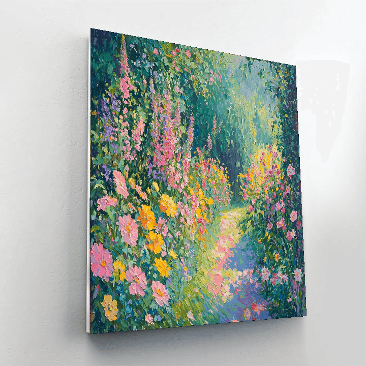 Claude Monet Inspired Whimsical Nature Symphony  Paint By Color