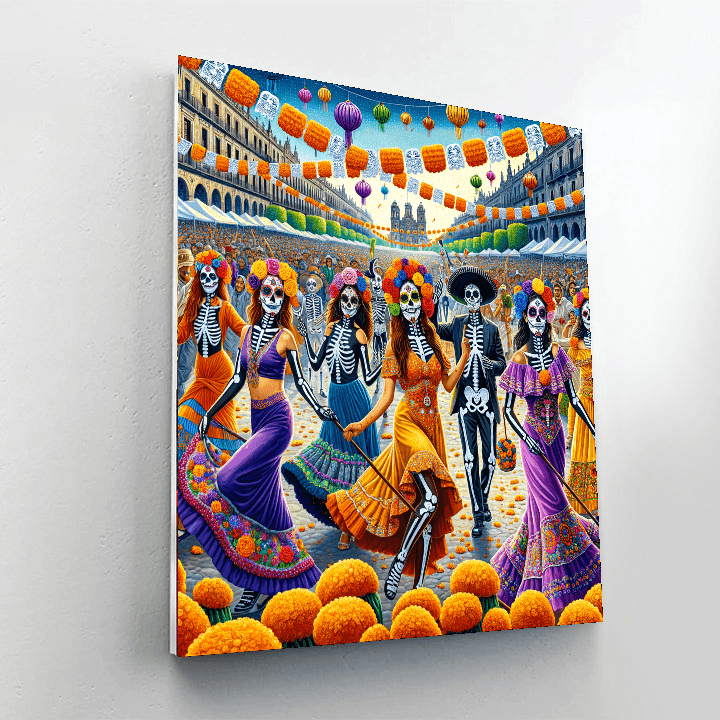 Day Of The Dead Parade - Mexico DIY Paint By Numbers