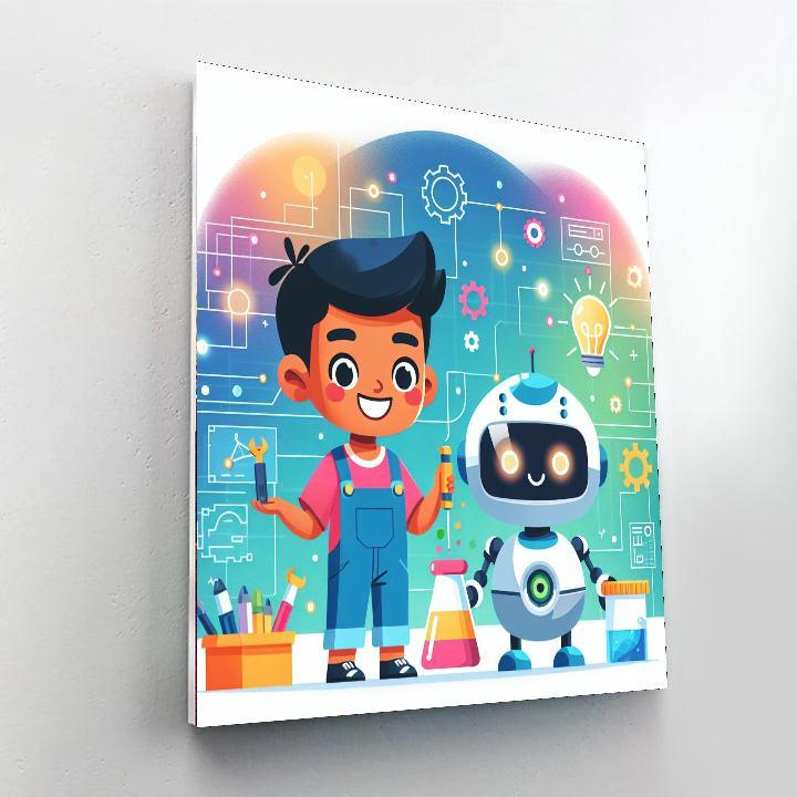 Robot Adventure Zone Paint By Numbers Kits