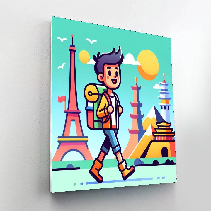 World Traveler Adventure Painting By Numbers Kit