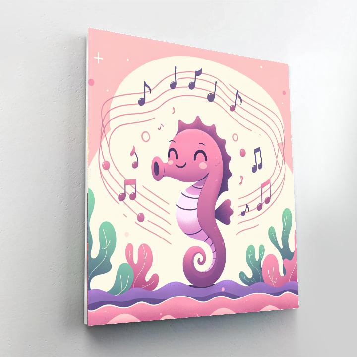 Singing Seahorse Numbered Painting Kits