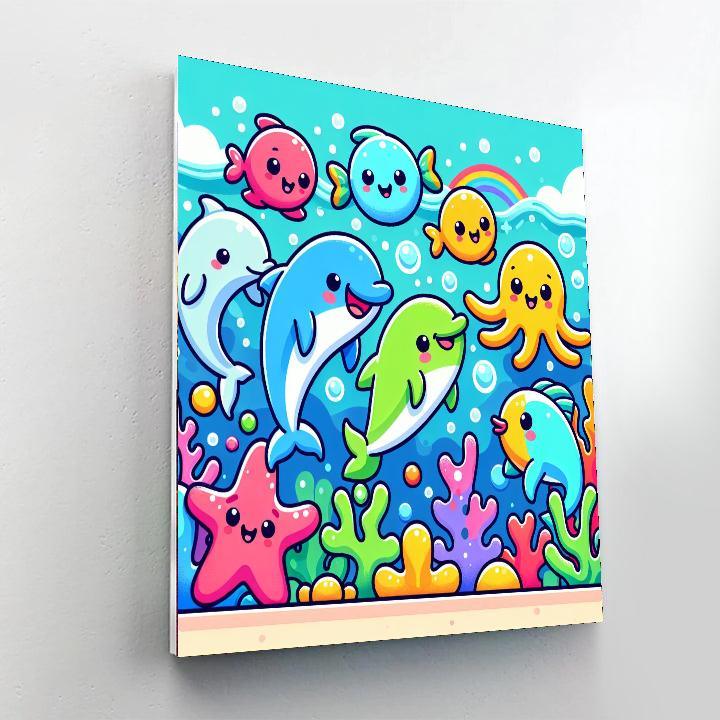 Magical Ocean Party DIY Paint By Numbers