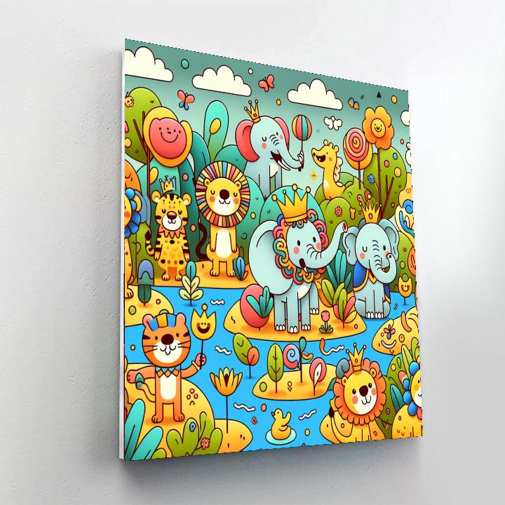 Royal Safari Soirée Number Painting