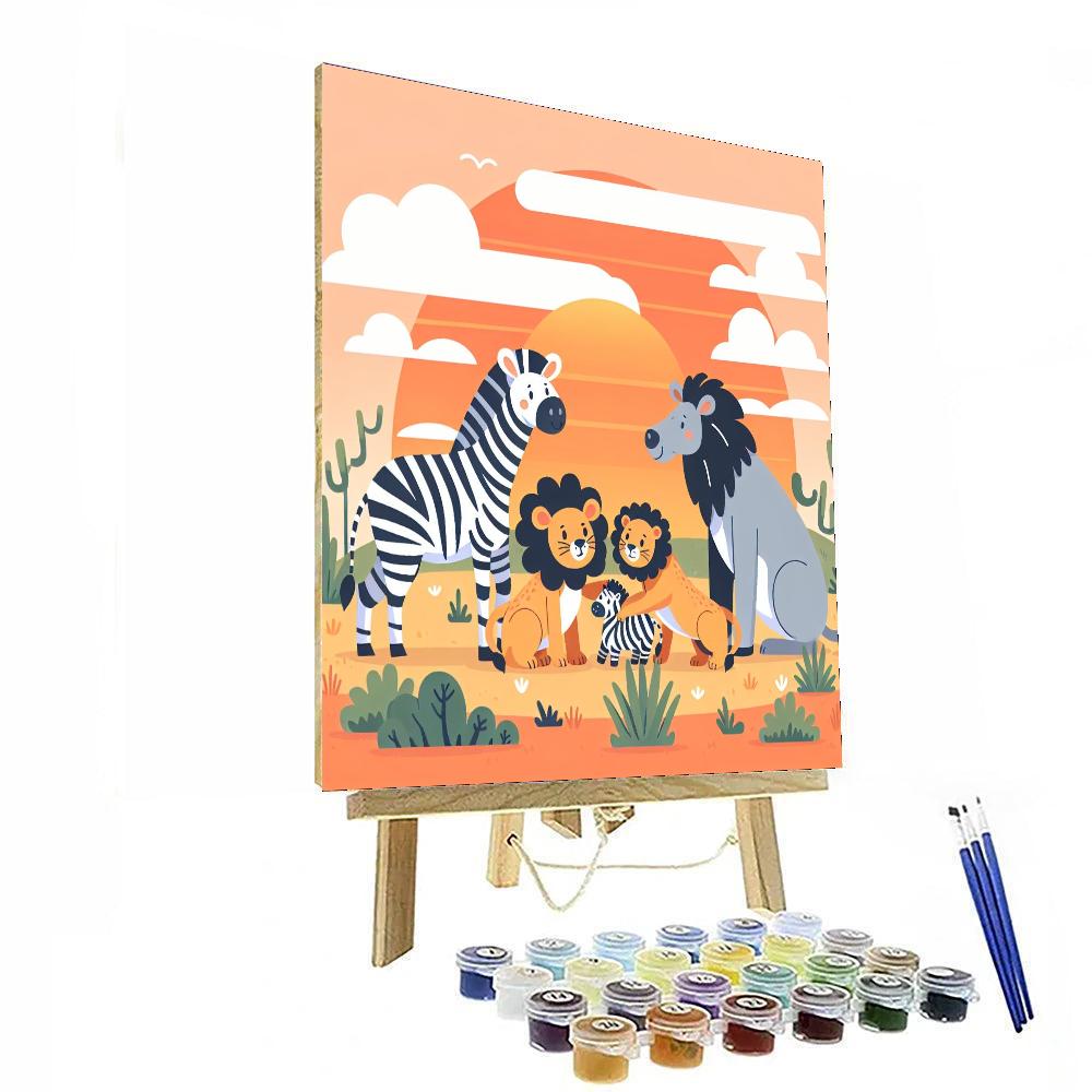 Safari Soirée Numbered Painting Kits