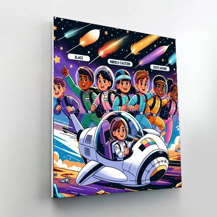 Galactic Ranger Mission Painting By Numbers Kit