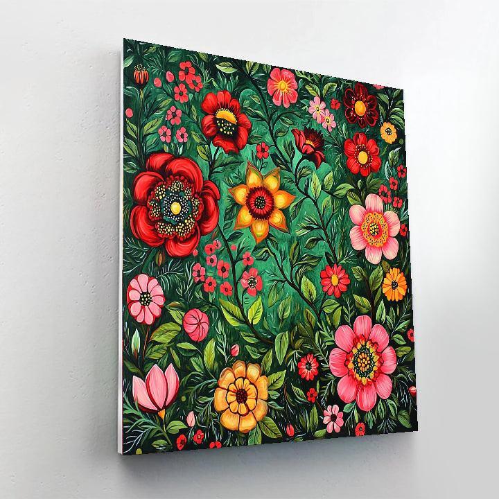 Frida Kahlo Inspired Ethereal Floral Fusion  Paint By Numbers Kits