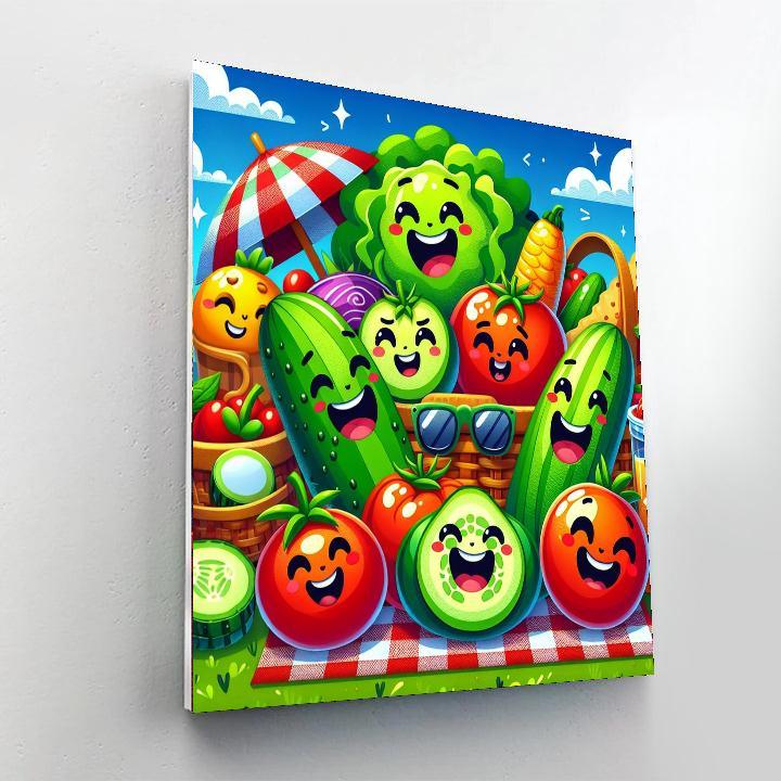 Silly Salad Party Paint By Color