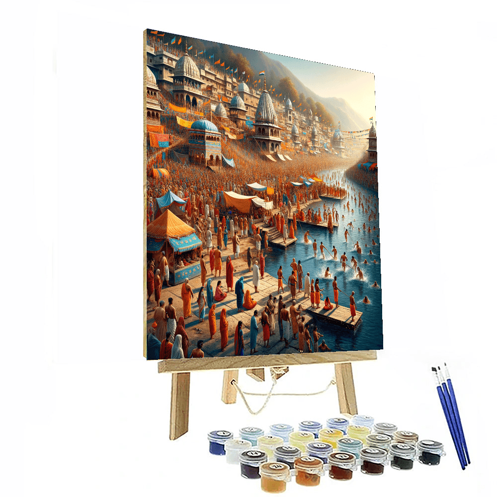 Kumbh Mela - Haridwar, India Numbered Painting Kits