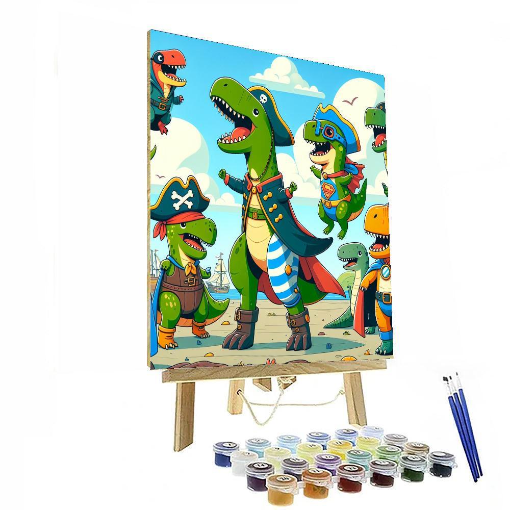 Dinosaurs In Disguise Paint By Numbers Kits