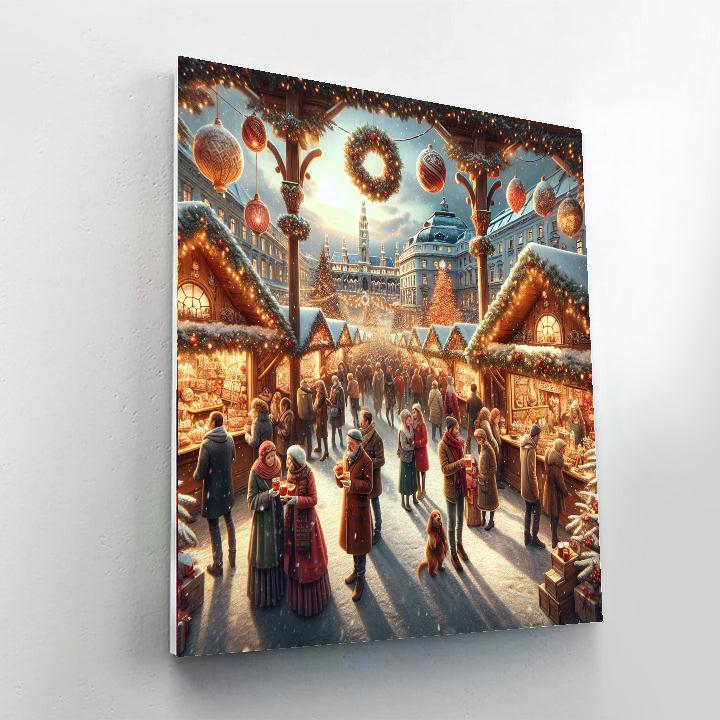 Christmas Markets - Vienna Paint By Numbers Kits