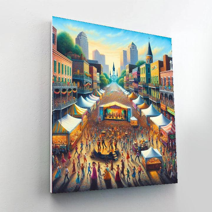 New Orleans Jazz And Heritage Festival - New Orleans Number Painting