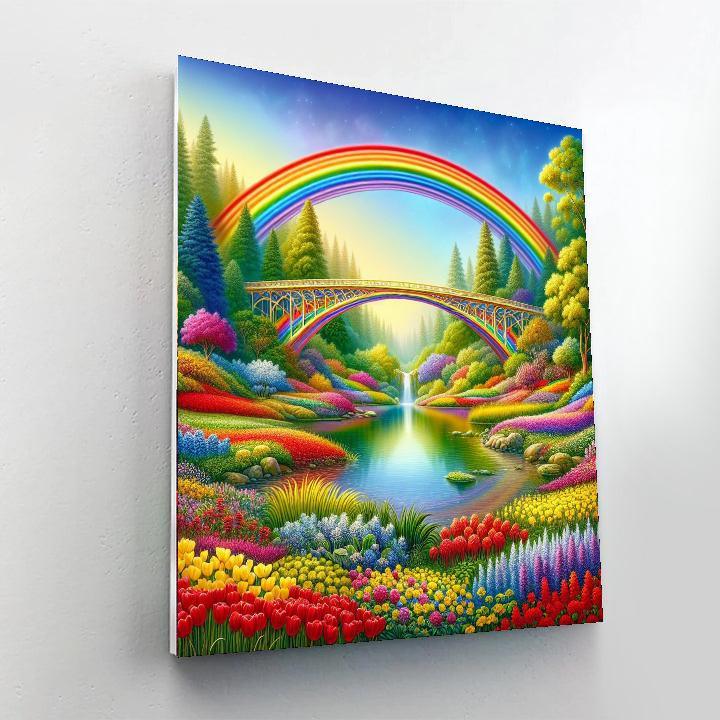 Radiant Rainbow Bridge Numbered Painting Kits