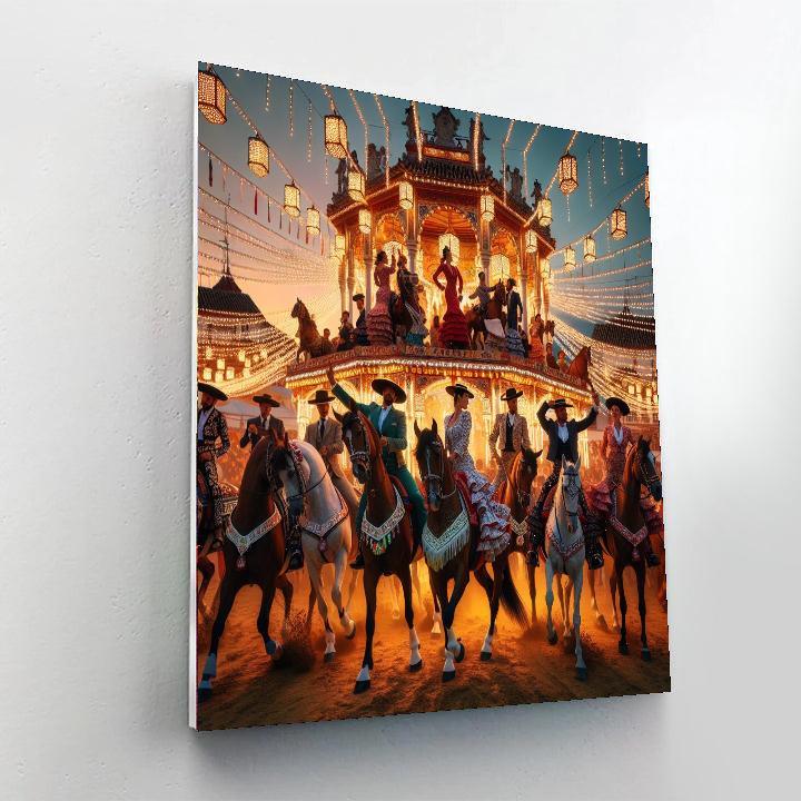 La Feria De Abril - Seville Paint By Color