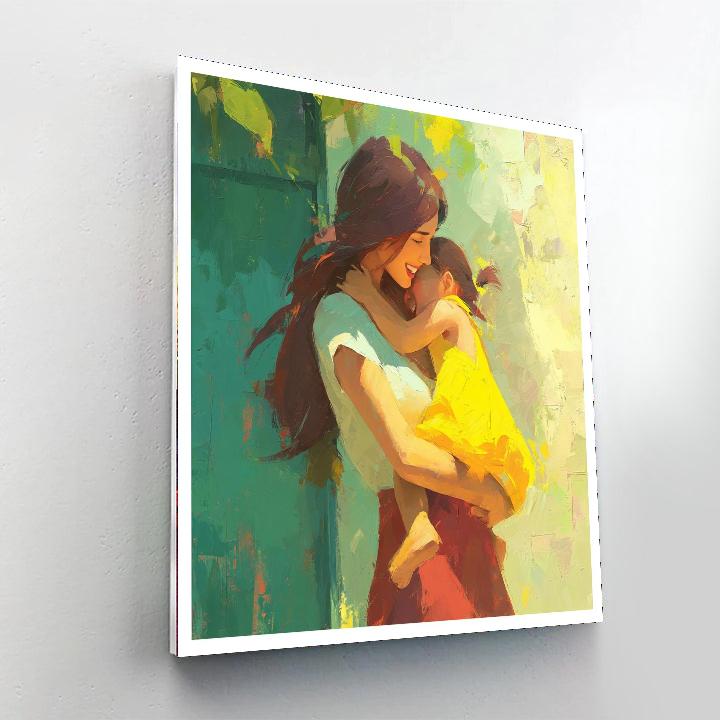 A Hug In The Morning Light DIY Paint By Numbers