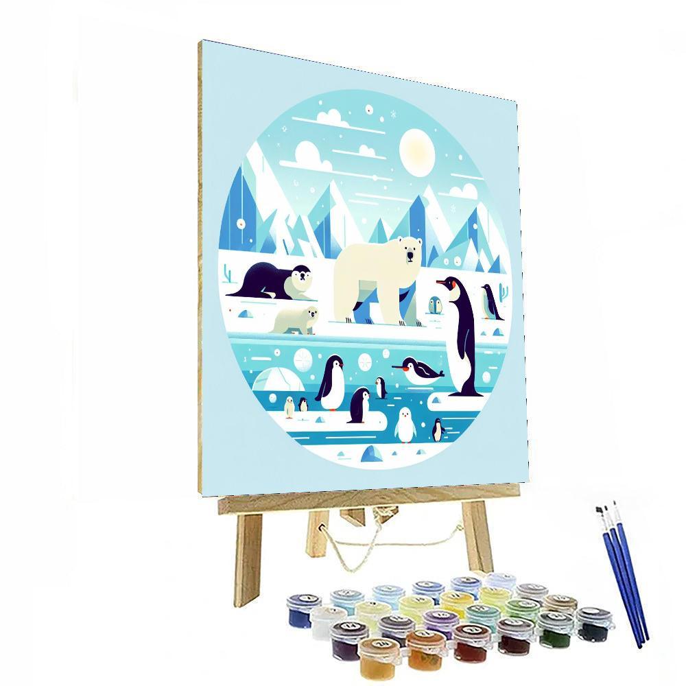 Arctic Animal Encounter Numbered Painting Kits