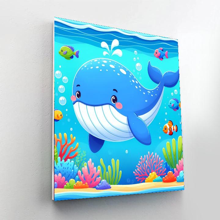 Wonderful Whale Number Painting