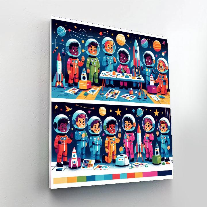 Space Camp Numbered Painting Kits