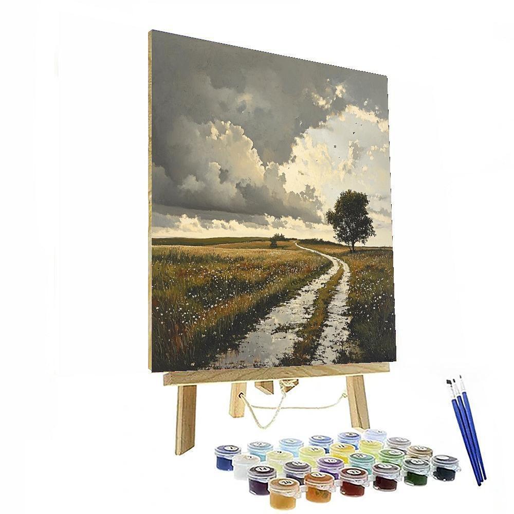 Andrew Wyeth Inspired Melancholic Meadow  Paint By Numbers