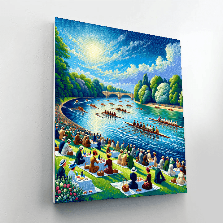 Henley Royal Regatta - Henley-on-thames, Uk Number Painting