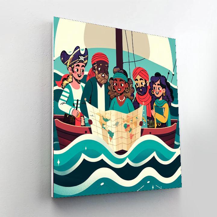 Pirate Crew Voyage Painting By Numbers Kit