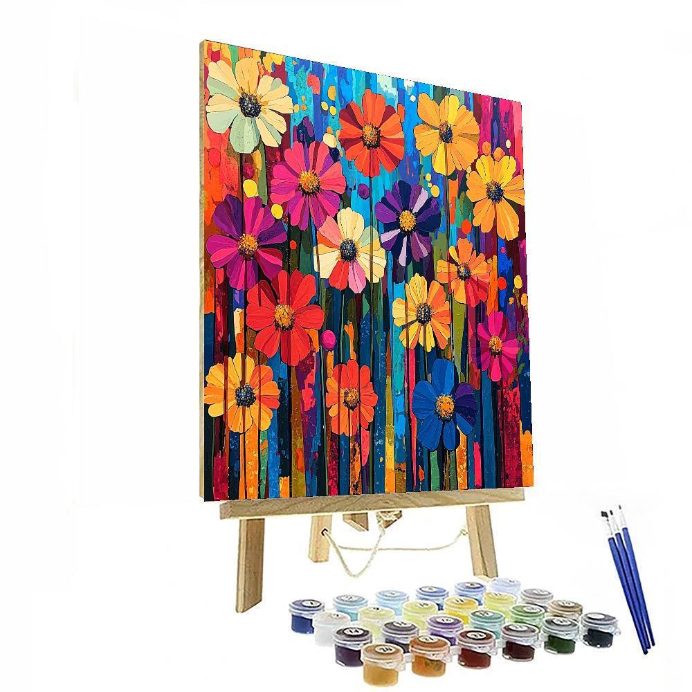 Frida Kahlo Inspired Spirit Of The Wildflowers  Paint By Numbers Art
