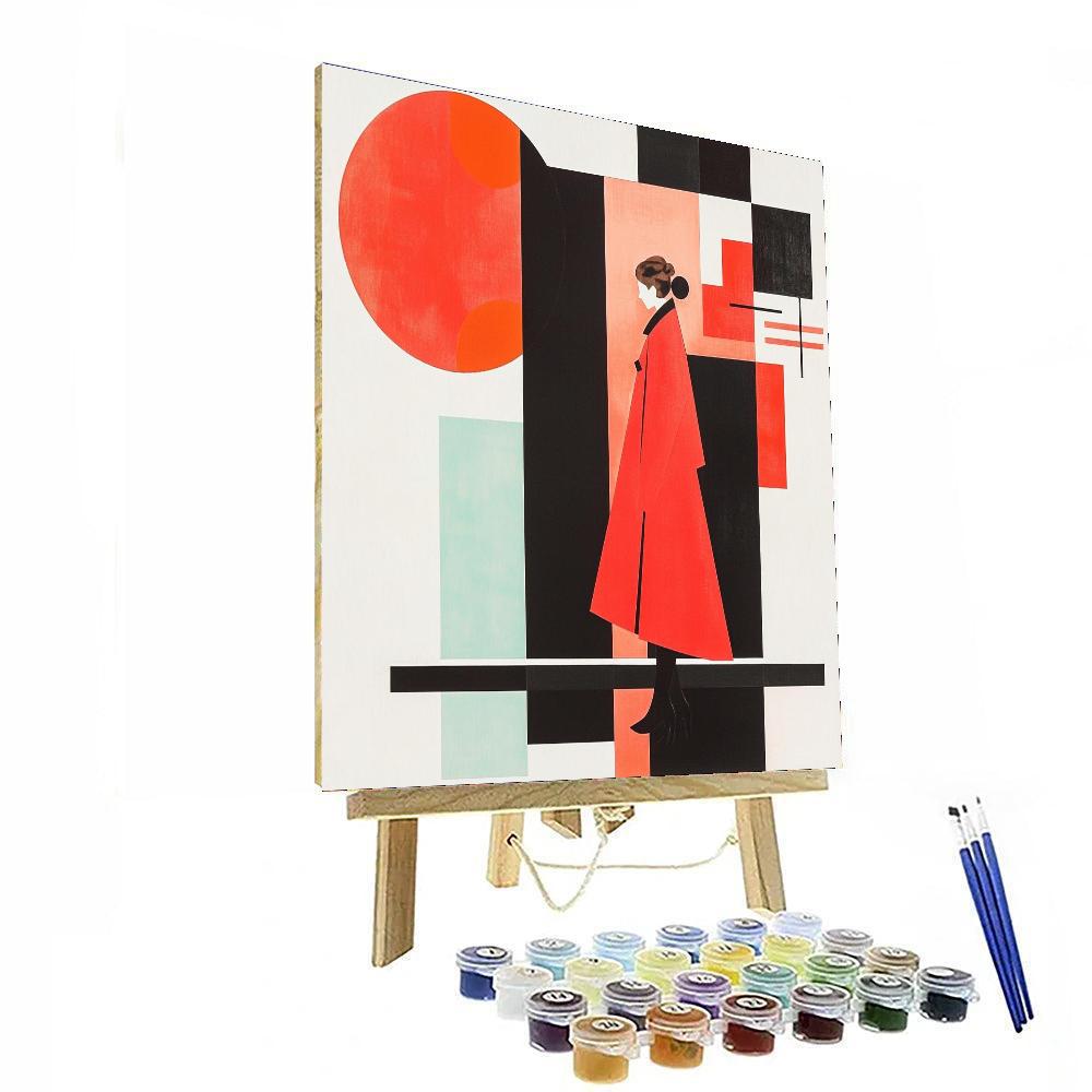 Kazimir Malevich Inspired Balance Of Contrast  Paint By Color