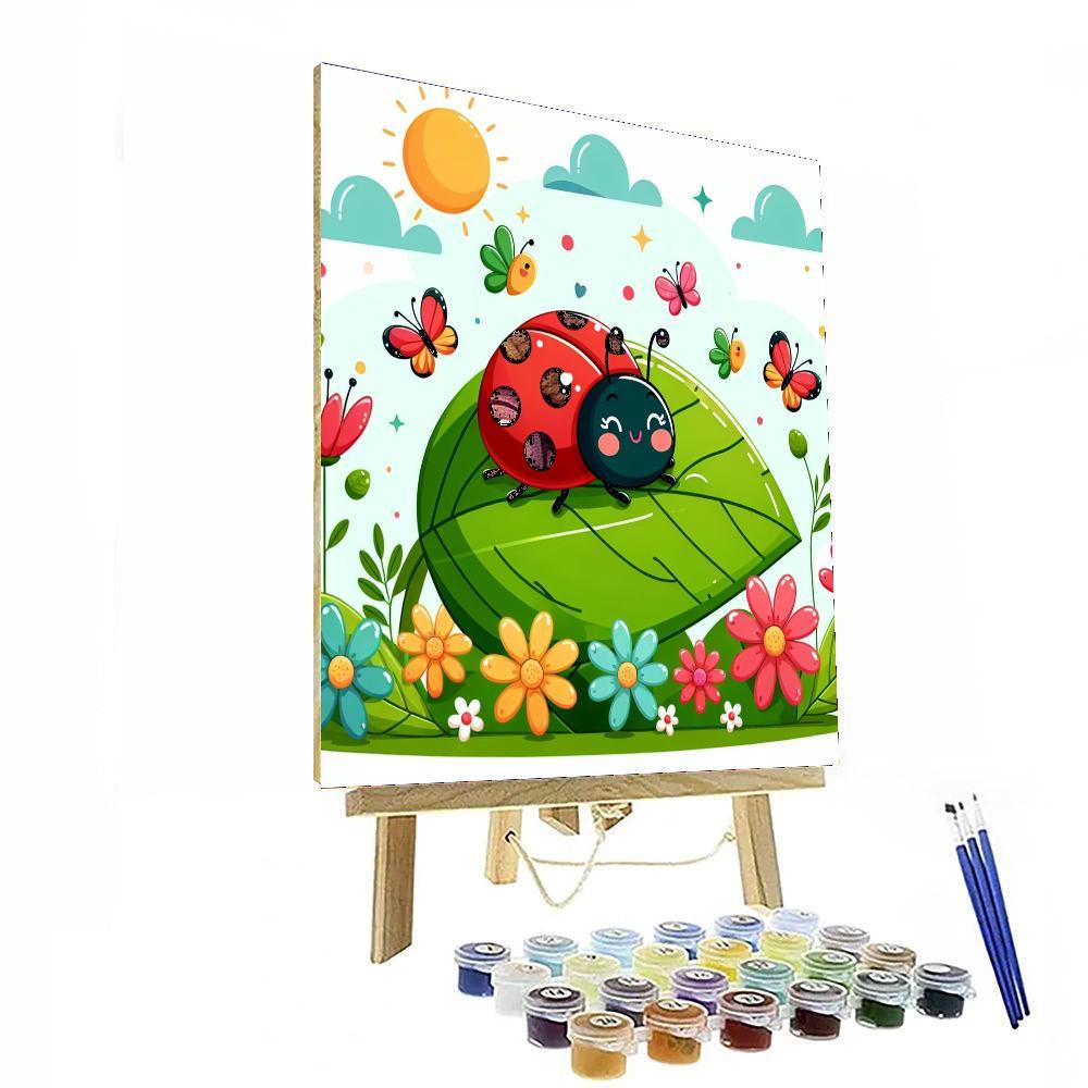 Colorful Garden Critters Painting Number Kit
