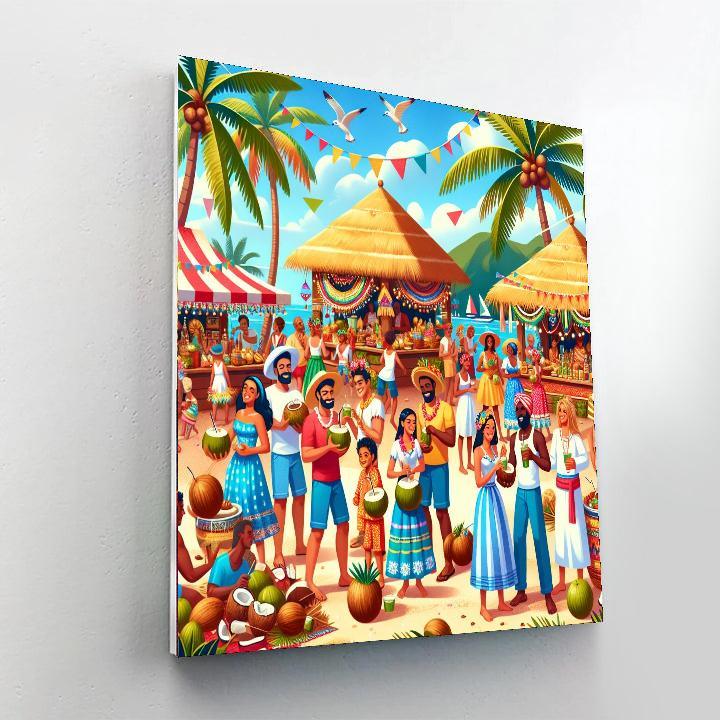 Kauai Coconut Festival - Usa Painting By Numbers Kit