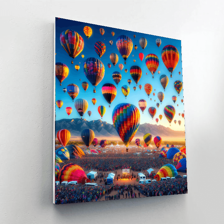 The International Balloon Fiesta - Usa Paint By Numbers