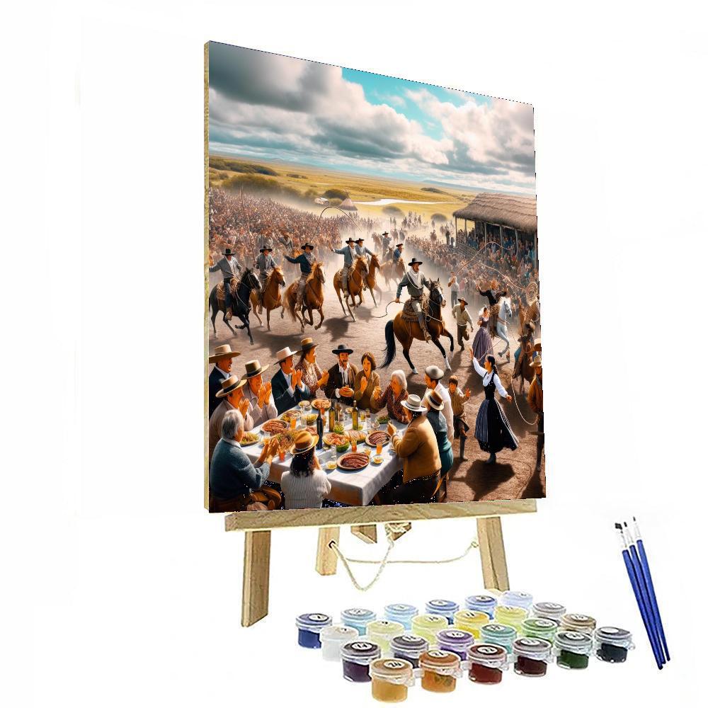 Día De La Tradición - Argentina DIY Paint By Numbers