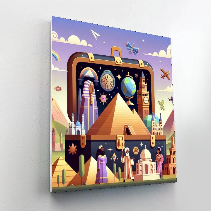 Time Traveler's Trunk DIY Paint By Numbers