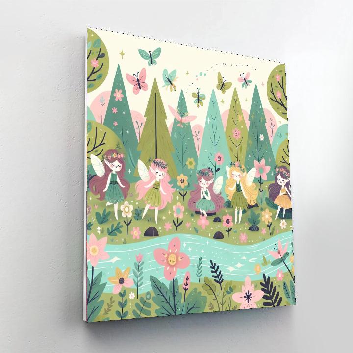 Woodland Fairies Retreat Paint By Number