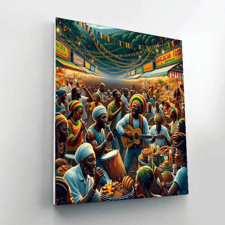 Kingston Calypso Festival - Jamaica Number Painting