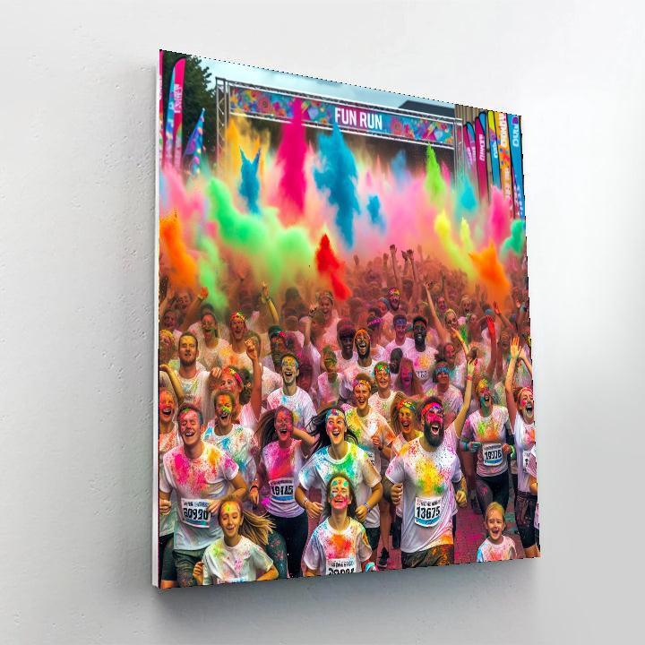 Color Me Rad Number Painting