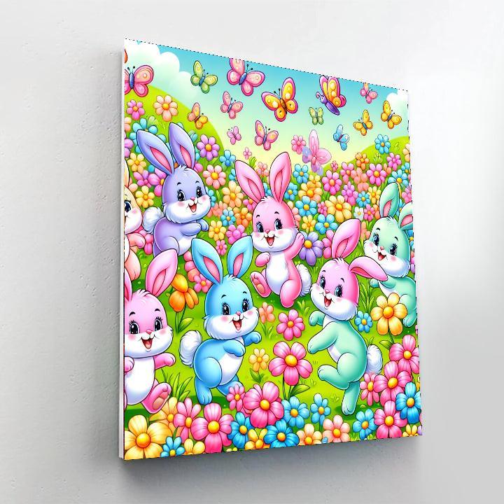 Giggle Bunny Friends Paint By Color