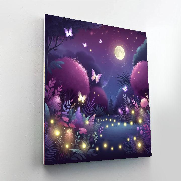 Mysterious Night Garden Painting By Numbers Kit