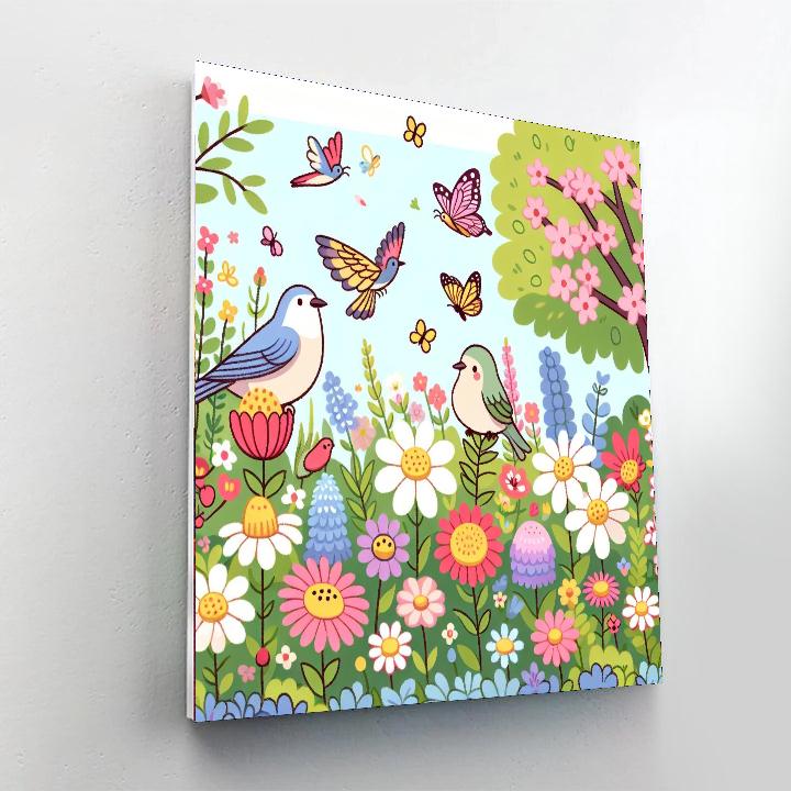 Petite Garden Friends Paint By Numbers Art