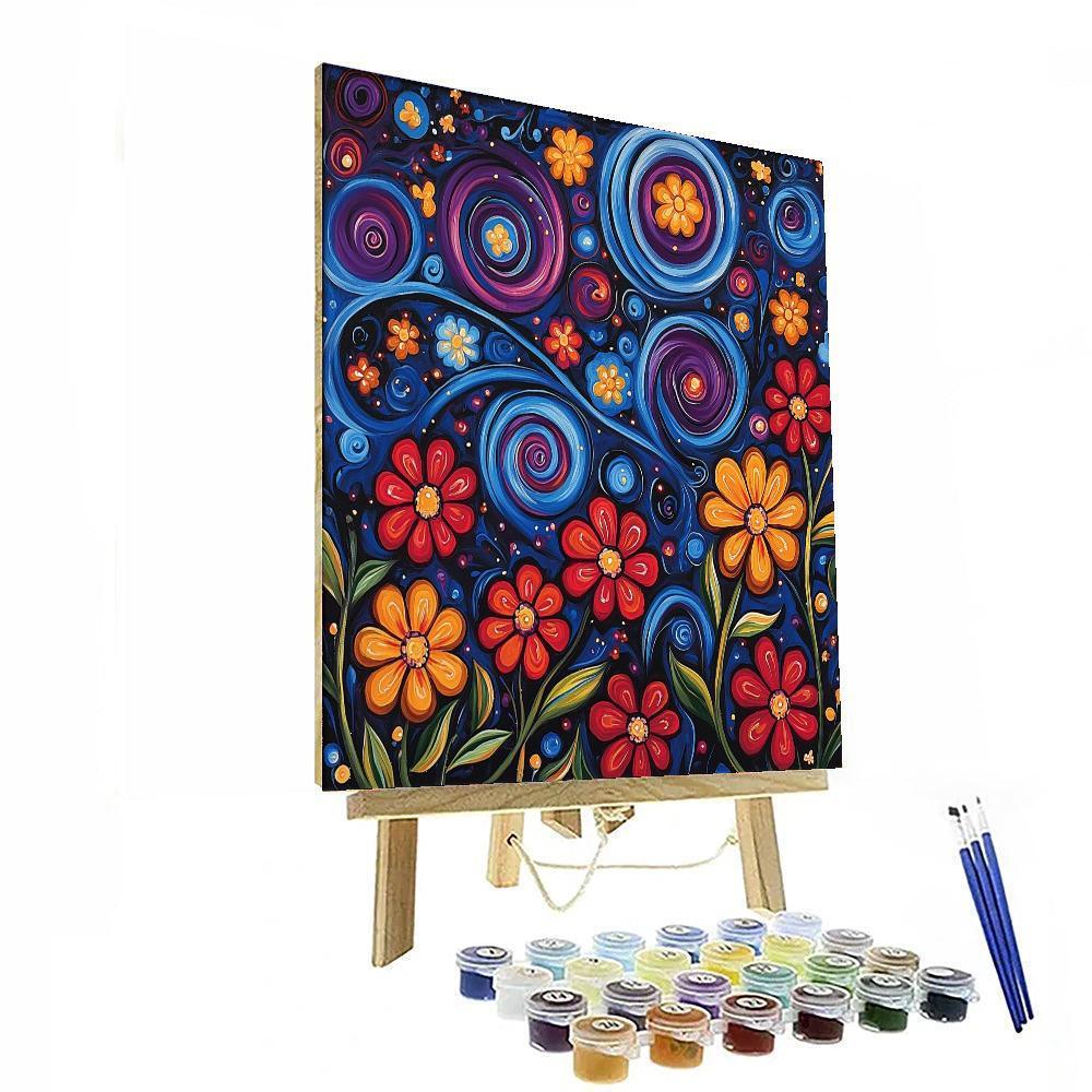 Frida Kahlo Inspired Cosmic Symphony Of Nature  Paint By Number