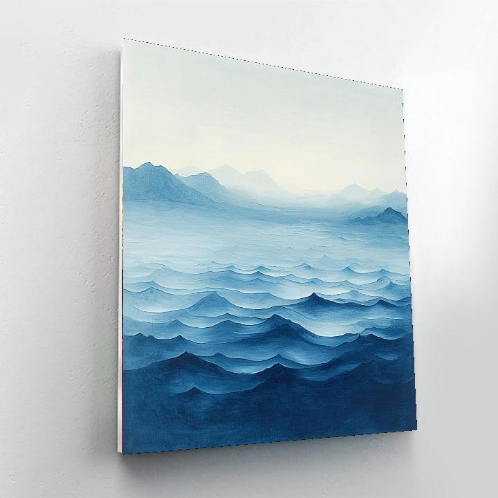 Zhao Mengfu Inspired Ripples Of Serene Waters  Paint By Color