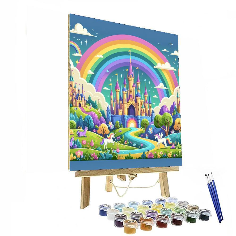 Rainbow Fairytale Realm Painting By Numbers Kit