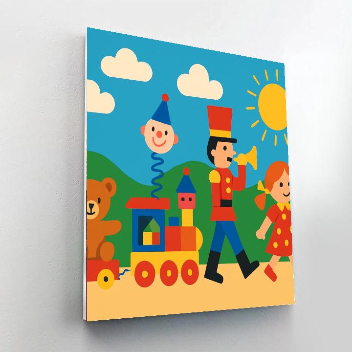 Joyful Toy Parade Paint By Number